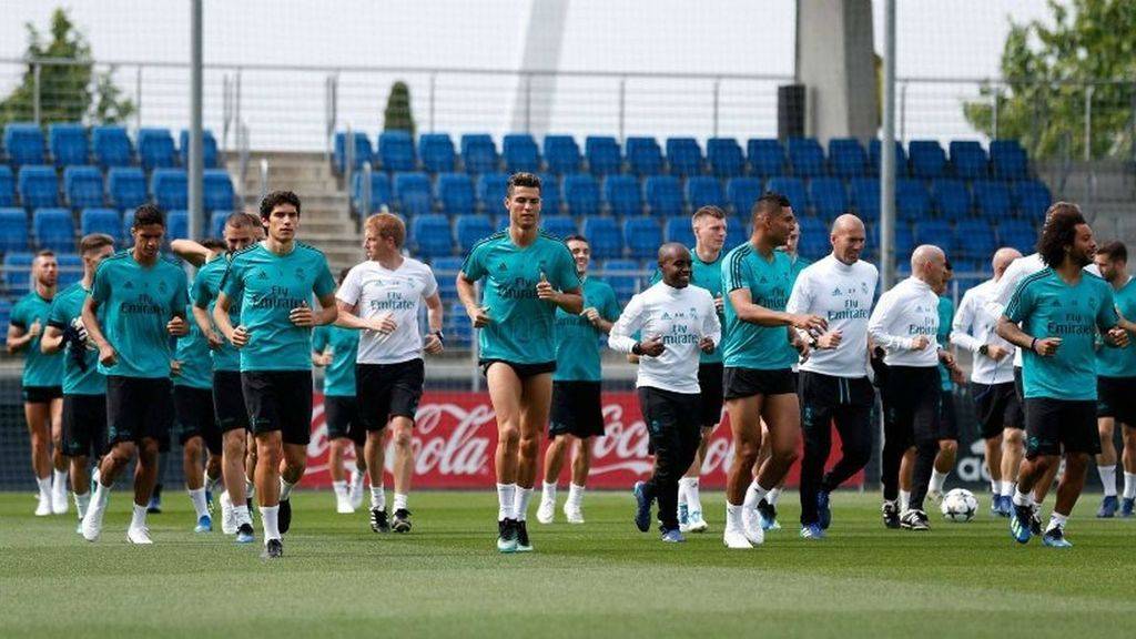 El Real Madrid completa su último entrenamiento en Madrid