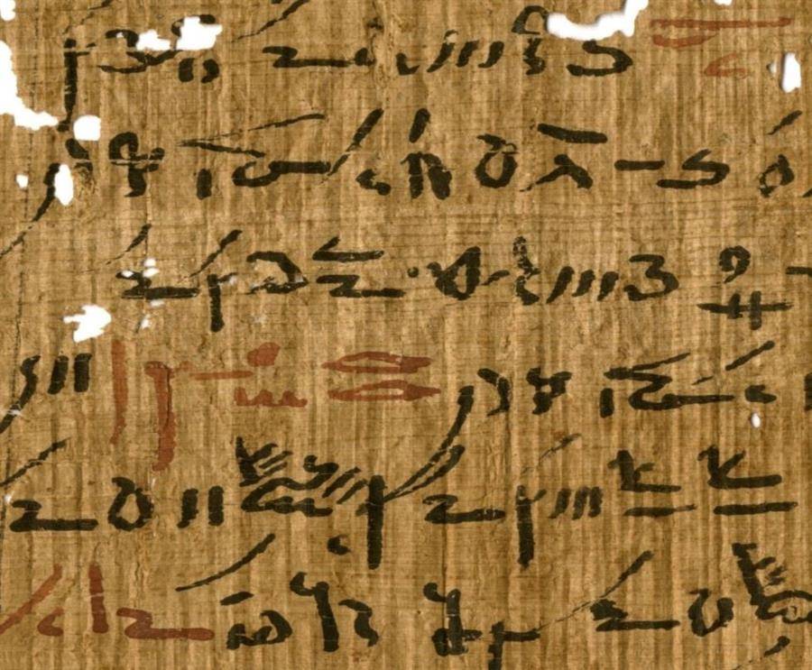 Tinta de los papiros egipcios desvela antiguas prácticas de escritura