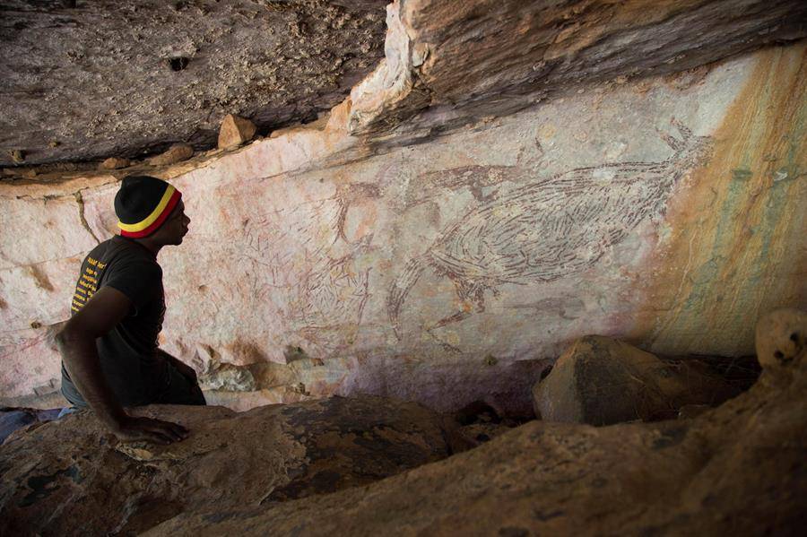 La figura de un canguro es la pintura rupestre más antigua de Australia