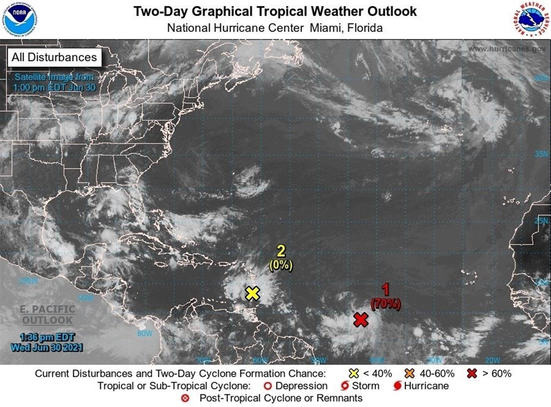 Las Antillas Menores, bajo vigilancia ante una inminente tormenta tropical